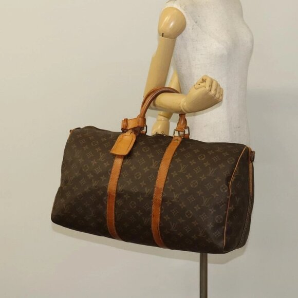 LOUIS VUITTON Monogram Keepall Bandouliere 50 Boston Bag - Picture 1 of 16